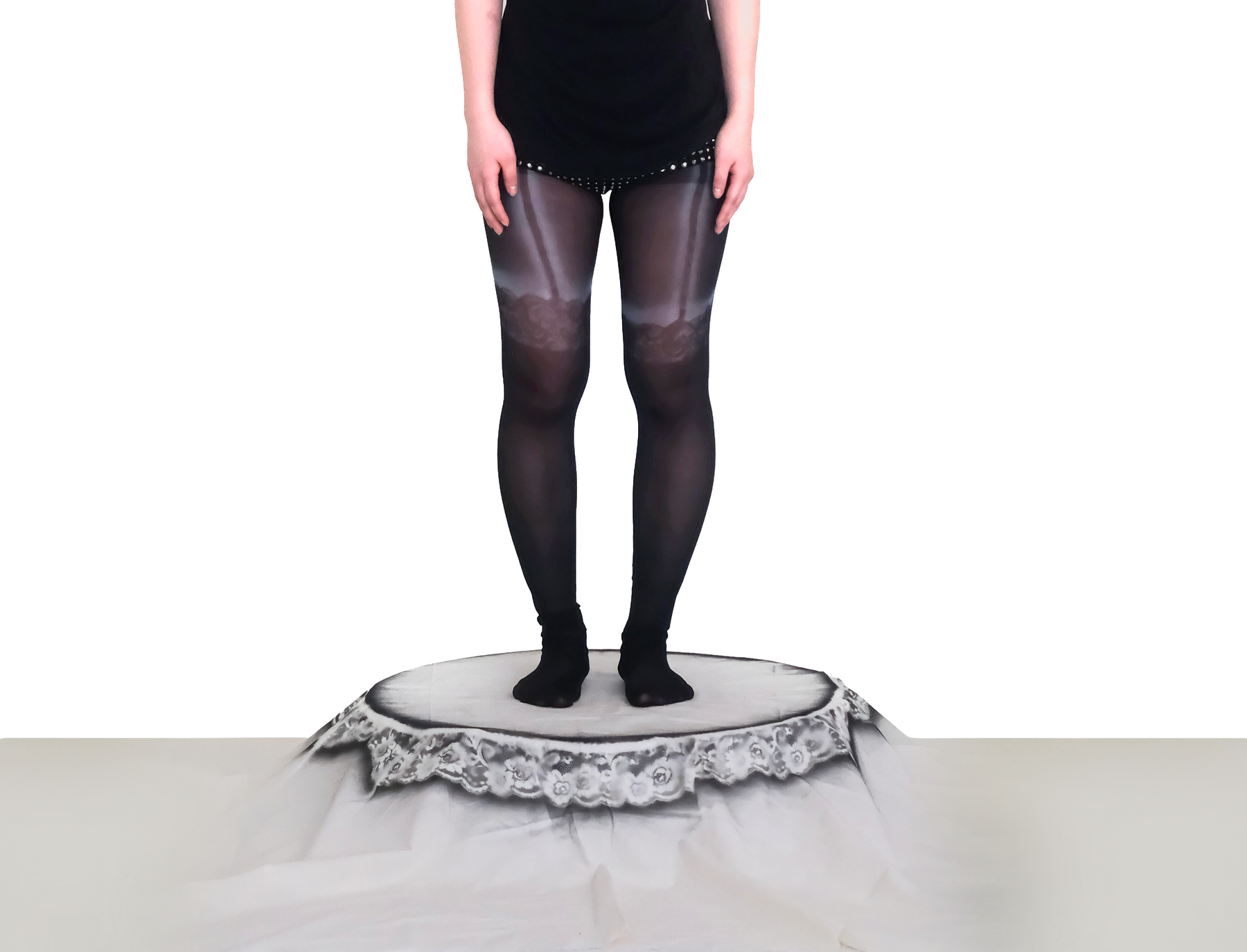 Lingerie Tights - Black